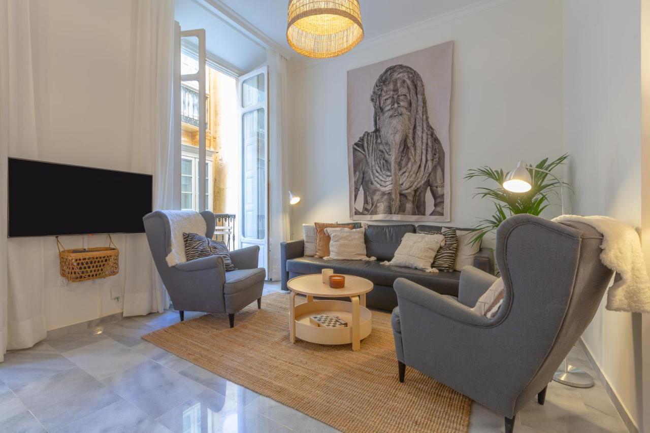 Puerta De Larios: Central Three-Bedroom Apartment With Balconies And Patio Màlaga Exteriér fotografie